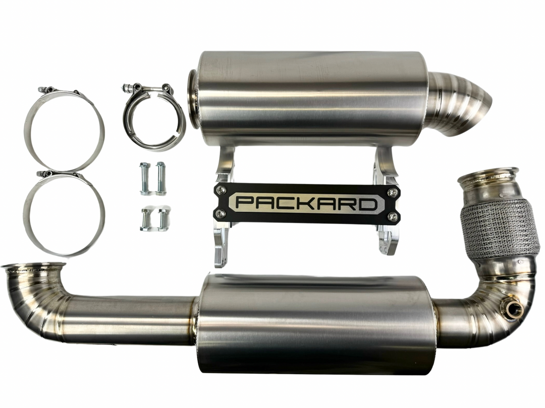 Packard Performance 3" Titanium Turbo Back Exhaust (Dual Muffler) for Can-Am X3