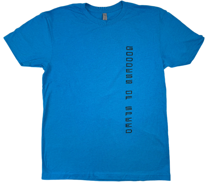 "Packard GODDESS OF SPEED" Blue T-Shirt