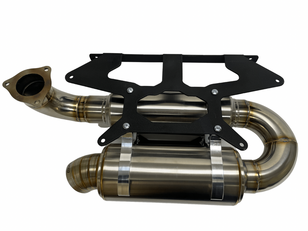 Escape deslizante Packard Performance de 3" (silenciador doble) para Polaris RZR Turbo y Turbo S 